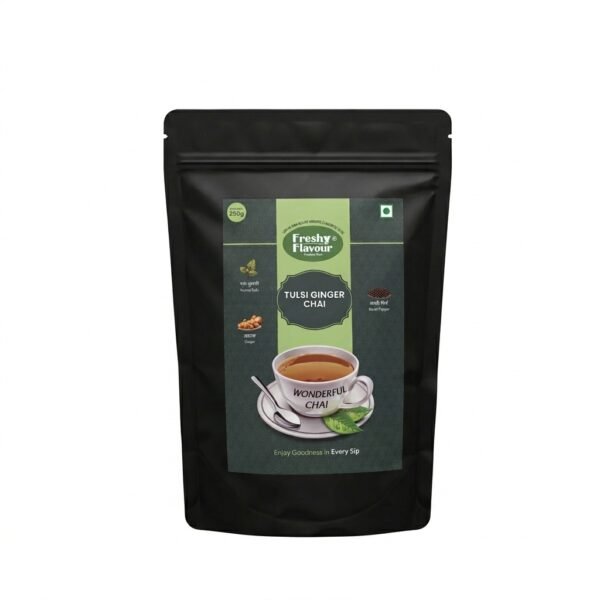 Fresh n Flavour Tulsi Ginger CTC Chai – 250g