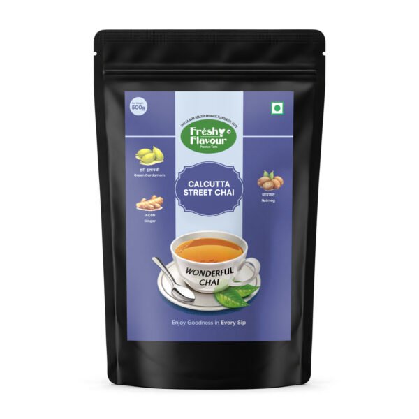 Fresh n Flavour Calcutta Street CTC Chai 500g pouch front