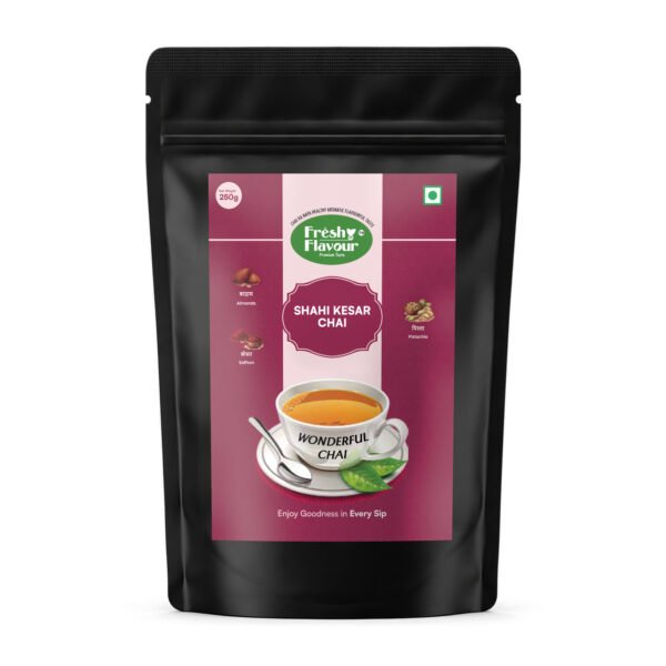 Fresh n Flavour Shahi Kesar CTC Chai 250g pouch front
