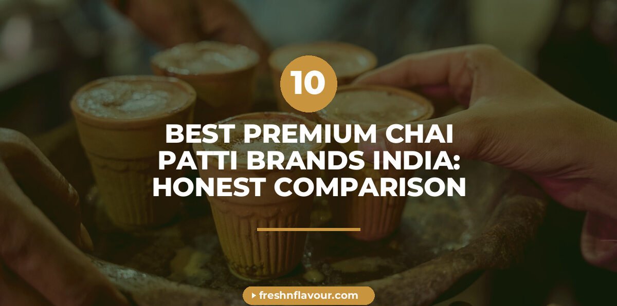 Premium chai patti blend with cardamom and cinnamon sticks in a traditional Indian cup