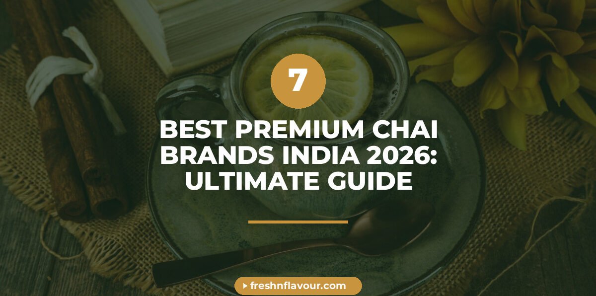 Premium chai in a clear glass cup with whole cardamom pods, ginger, cinnamon and mint showcasing bes