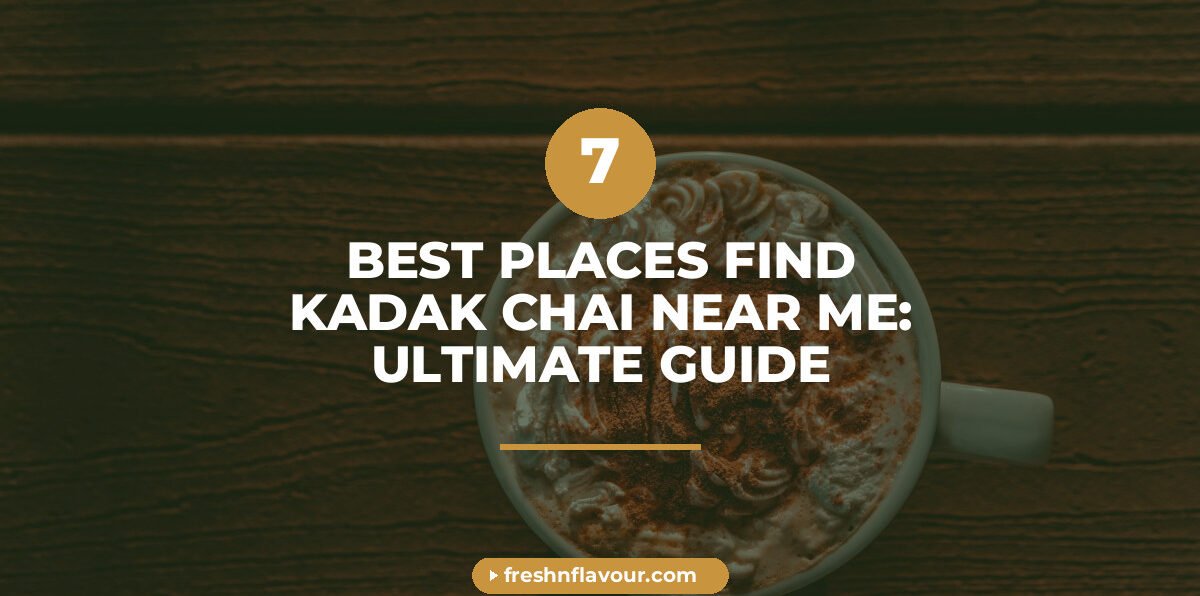 Glass cup of golden kadak chai with whole cardamom and ginger spices scattered nearby on dark wood s
