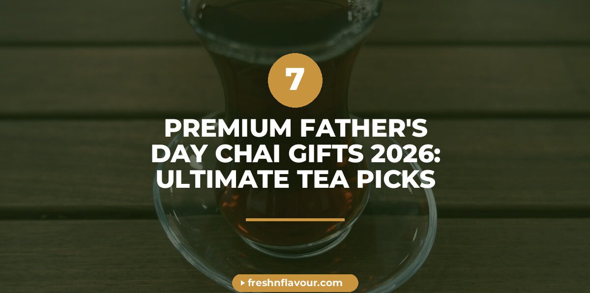 Premium father's day chai gift of Strong & Tasteful Chai in a glass cup with cardamom, ginger and sp