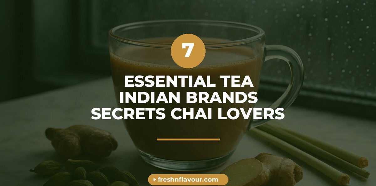 Cup of chai representing top tea Indian brands with cardamom and ginger