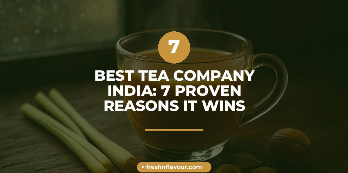 Steaming cup of chai representing the best tea company in India hand-blending real spices