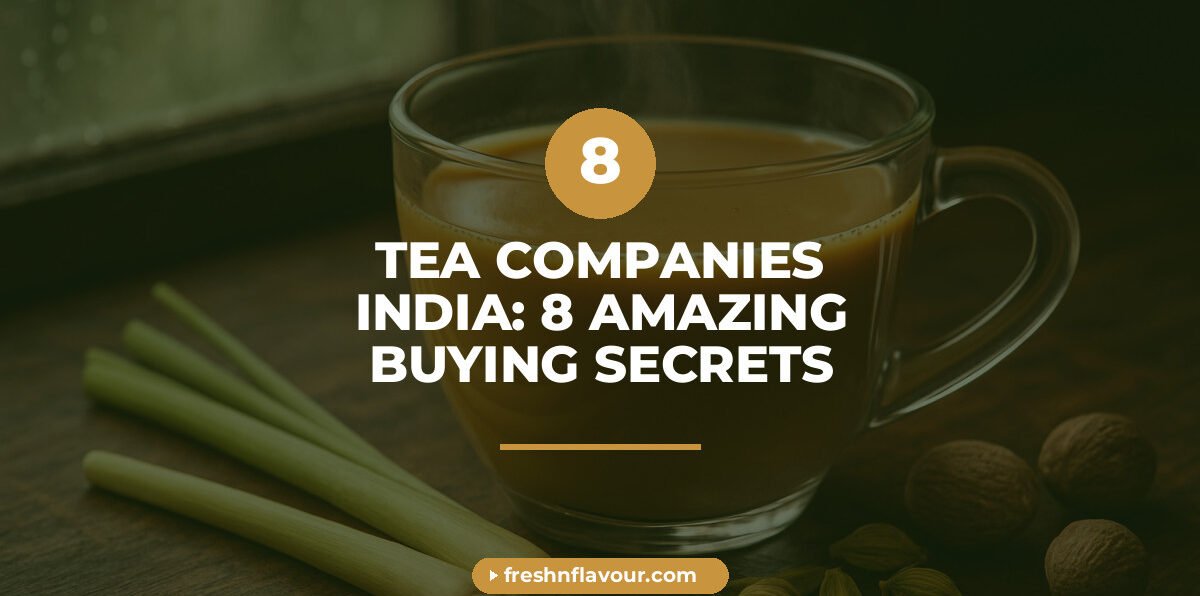 Cup of chai representing tea companies in India with lemongrass and cardamom spices