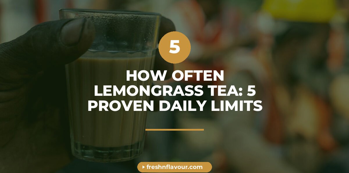 Cup of lemongrass chai showing how often lemongrass tea can be enjoyed daily