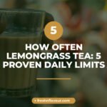 Cup of lemongrass chai showing how often lemongrass tea can be enjoyed daily