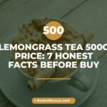 Glass cup of lemongrass chai illustrating lemongrass tea 500g price value comparison
