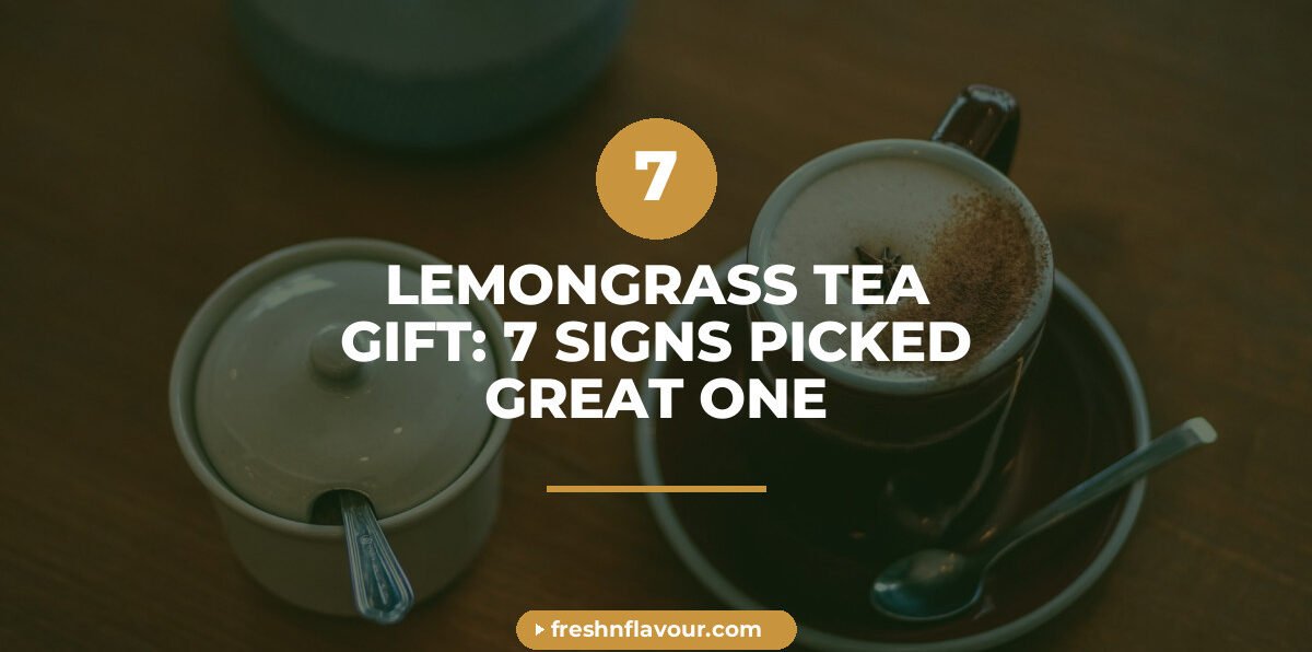 Lemongrass tea gift with fresh lemongrass stalks and chai cup for festive gifting