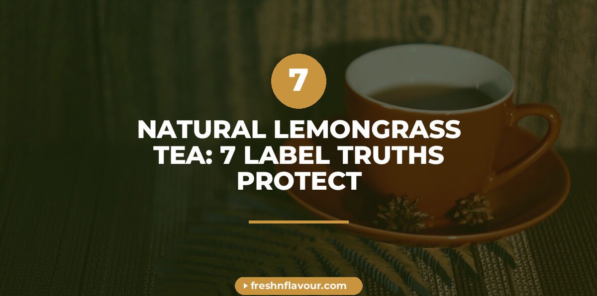 Natural lemongrass tea with whole lemongrass stalks and loose Assam tea leaves