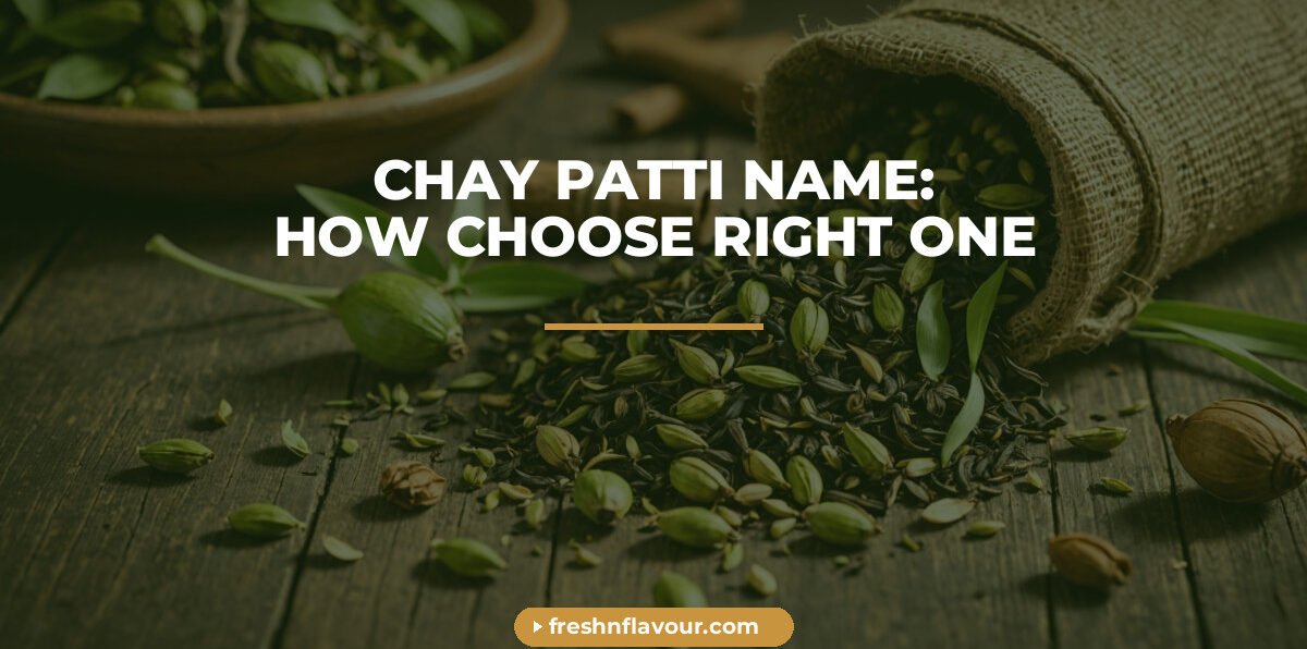 Loose chay patti name tea leaves with cardamom and ginger for choosing the right chai blend